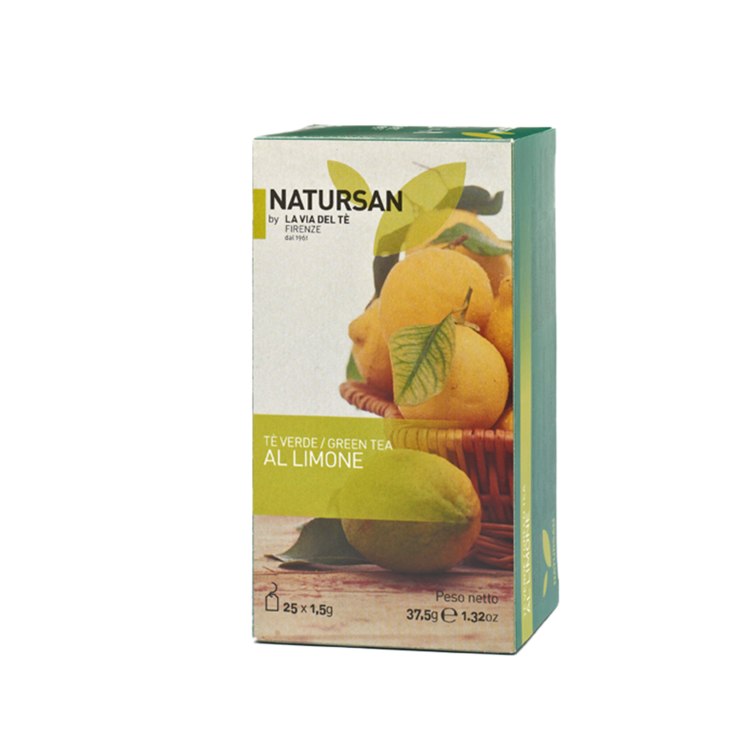 Limone Ceai Natursan Verde cu Lamaie, cutie x 25 plic - imagine 1