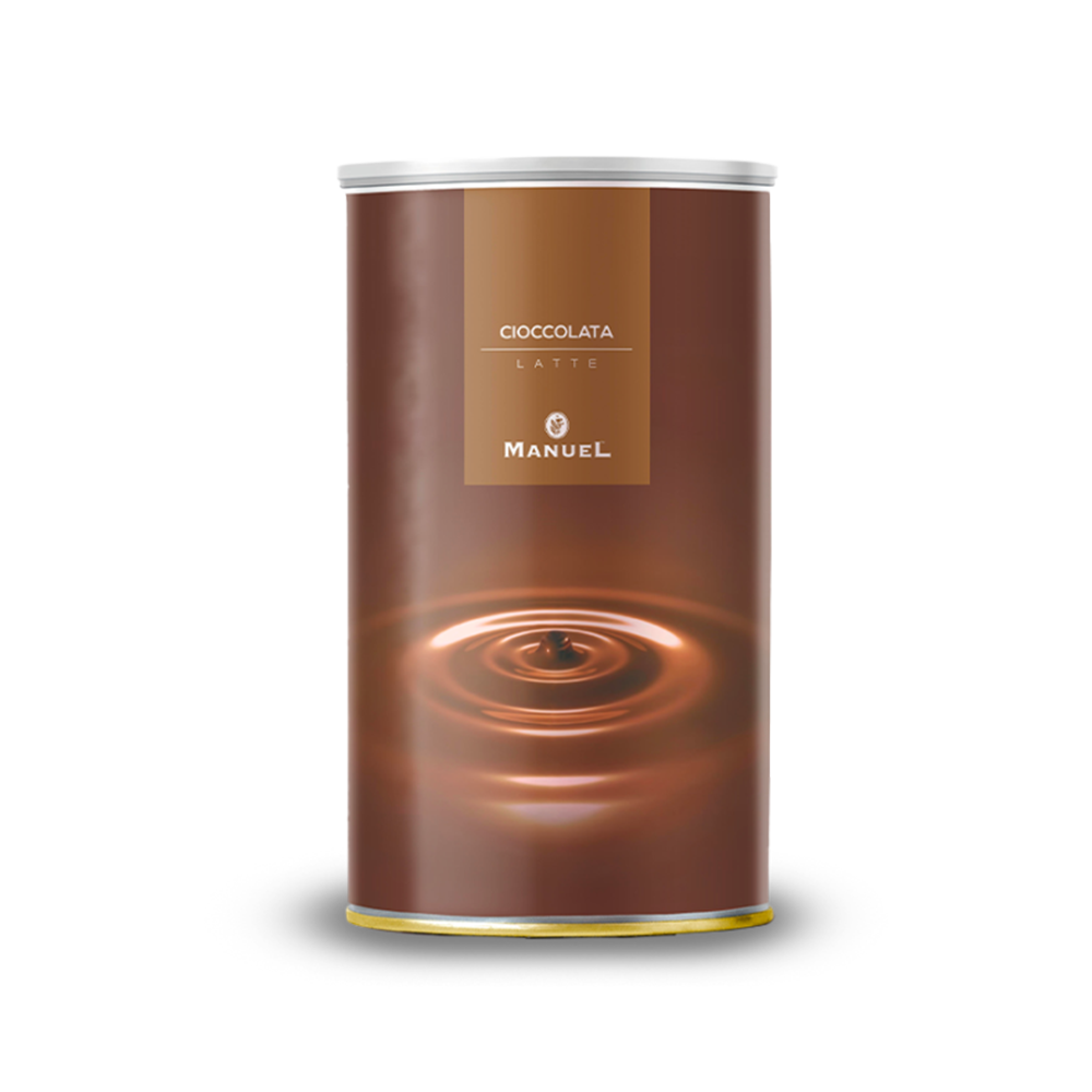 SU09 Ciocolata calda neagra bidon Manuel Caffe , 1 kg - imagine 1