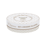 Set 4 farfurii desert 19 cm Dots Butterfly - imagine 2