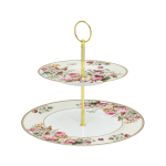 Platou etajat pentru prajituri BLOOMING OPULENCE CREAM