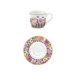 Set 6 cesti Espresso FLOWERS GLAMOUR
