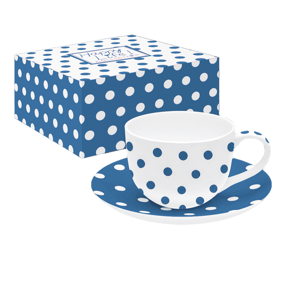 365POIB Ceasca si farfurie POIS BLUE - imagine 1