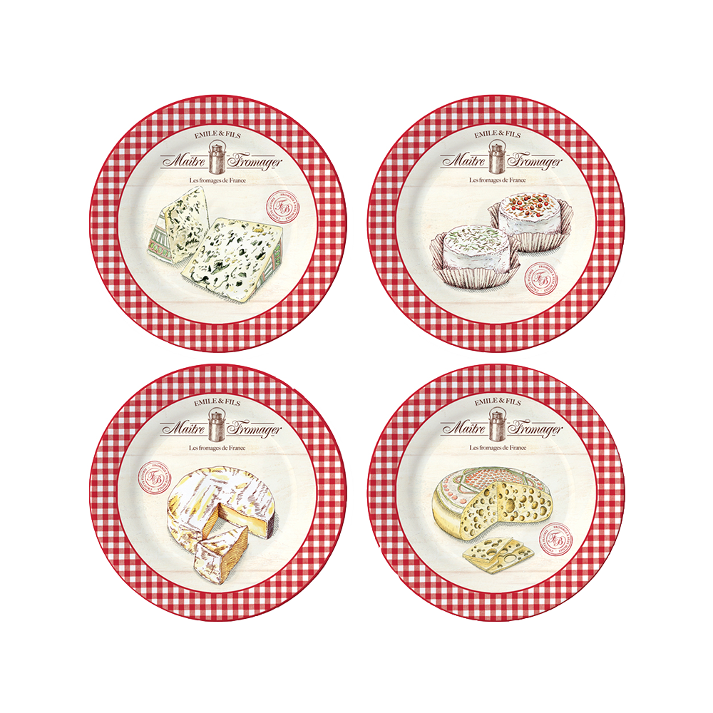 463MAFR Set 4 Farfurii MAITRE FROMAGER - imagine 1