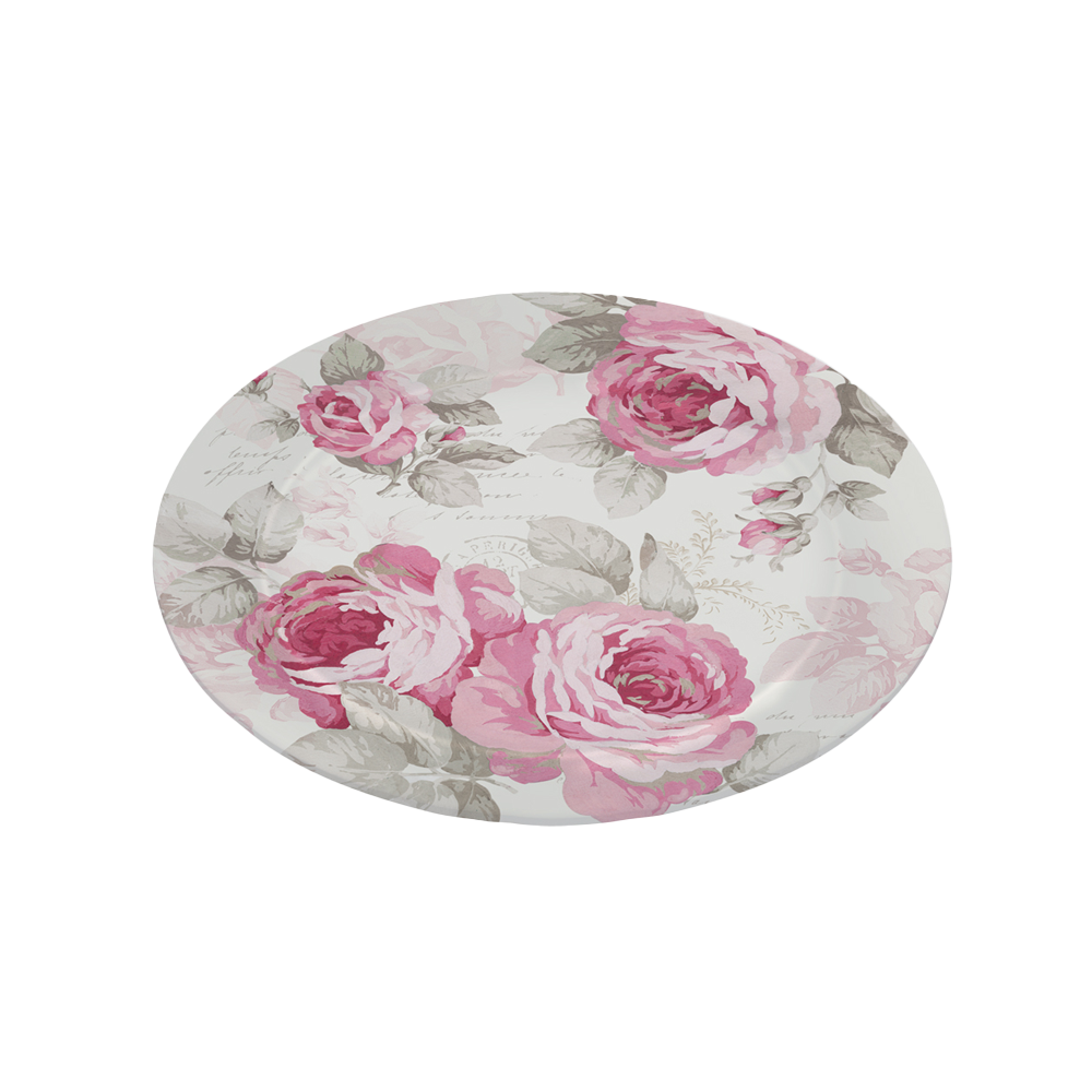 636CORO Farfurie sticla 15 cm COUNTRY ROSES - imagine 1